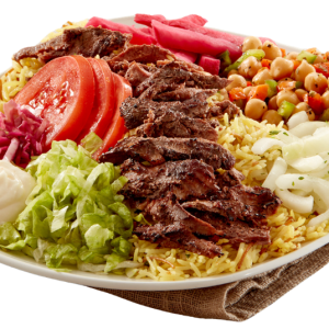 beef shawarma platter