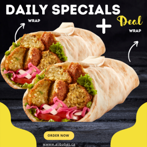 Tuesday: 2 Falafel Wraps