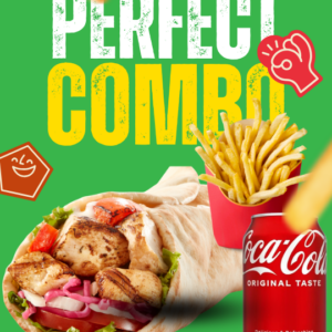 Shish Tawook Wrap COMBO , Drink & Side